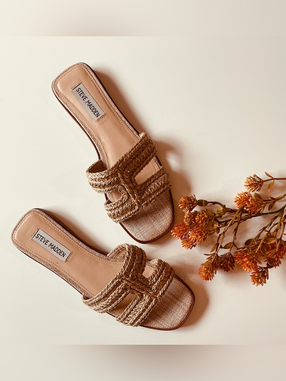 Steve Madden Hayden Woven Strap Sandals Sz 8